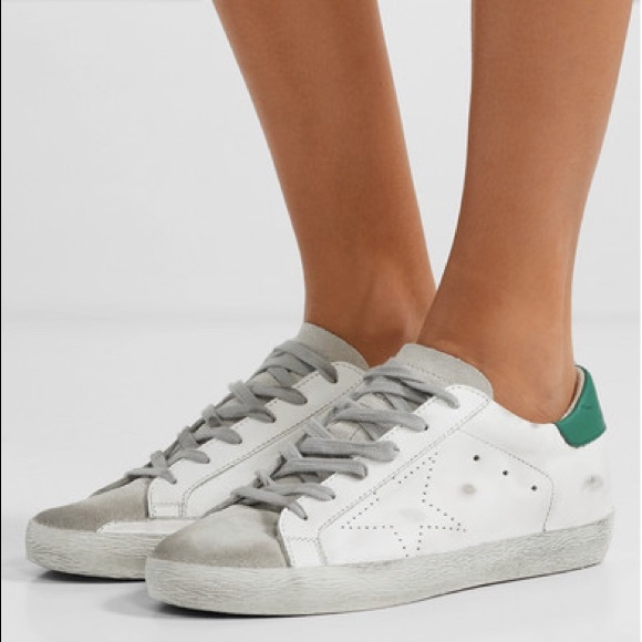 Golden Goose Shoes - Golden Goose Superstar Sneaker White Green 40 NIB
